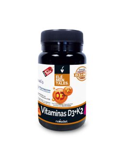 Vitaminas D3 + K2 Elementales · NovaDiet · 60 cápsulas blandas