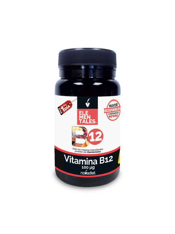 Vitamina B12 100 mcg Elementales de Novadiet, Herbolario Casillas